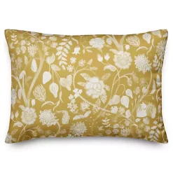 Sale Kirklands Home Yellow Marigold Outdoor Lumbar Pillow