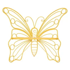 Online Kirklands Home Metal Butterfly Garden Chair Yellow