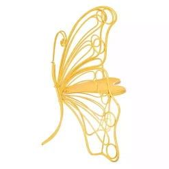 Online Kirklands Home Metal Butterfly Garden Chair Yellow
