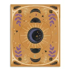 Online Kirklands Home Yellow Moon Phases Canvas Art Print