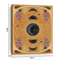 Online Kirklands Home Yellow Moon Phases Canvas Art Print