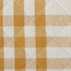 Sale Kirklands Home Yellow Plaid Eat Drink Enjoy 4-pc. Dish Towel Set