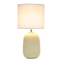Online Kirklands Home Purled Ceramic Table Lamp Yellow