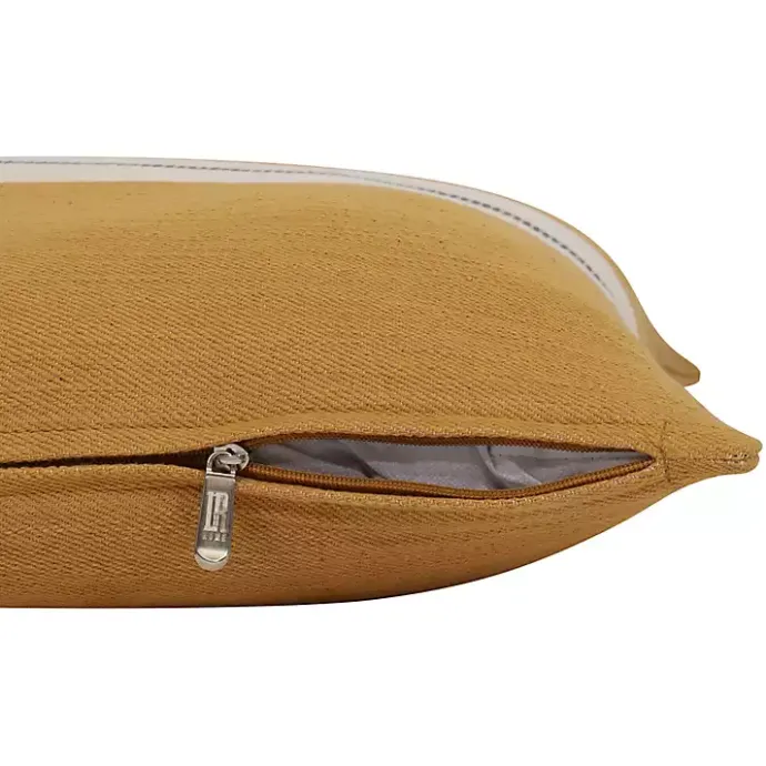 Online Kirklands Home Single Stripe Pillow Yellow