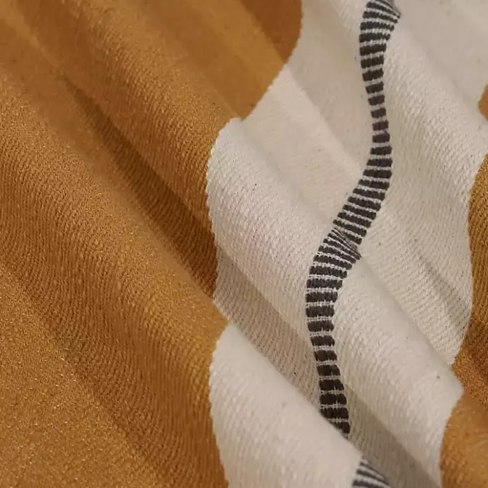 Online Kirklands Home Single Stripe Pillow Yellow