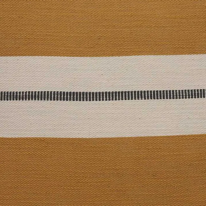 Online Kirklands Home Single Stripe Pillow Yellow