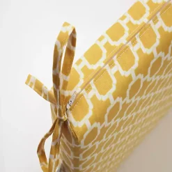 New Kirklands Home Square Outdoor Seat Cushions, Set of 2 Yellow