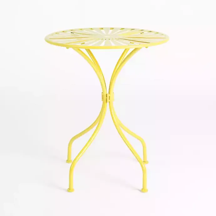 Best Kirklands Home Sunburst Metal 3-pc. Outdoor Bistro Set Yellow