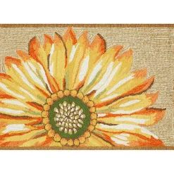 Clearance Kirklands Home Yellow Sunflower Indoor/Outdoor Mat
