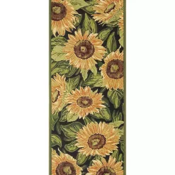 Kirklands Home Yellow Sunflower Indoor/Outdoor Runner, 1x4