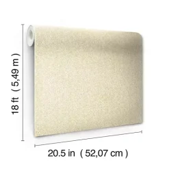 Sale Kirklands Home Textured Cross Woven Peel & Stick Wallpaper Yellow