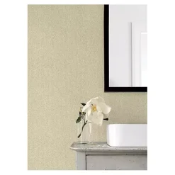 Sale Kirklands Home Textured Cross Woven Peel & Stick Wallpaper Yellow