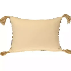 Clearance Kirklands Home Woven Stripes Lumbar Pillow Yellow