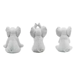 Sale Kirklands Home Yoga Elephant Statues, Set of 3 Gray