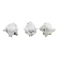 Sale Kirklands Home Yoga Elephant Statues, Set of 3 Gray