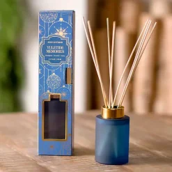 Hot Kirklands Home Yuletide Memories Diffuser Set Blue