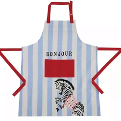Discount Kirklands Home Zebra Bonjour Apron