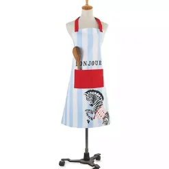 Discount Kirklands Home Zebra Bonjour Apron
